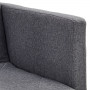 Sarantino 3 Seater Modular Linen Fabric Sofa Bed Couch Dark Grey thumbnail 9