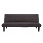 Sarantino 3 Seater M 2620 Modular Linen Sofa Bed Couch - Black thumbnail 1