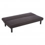 Sarantino 3 Seater M 2620 Modular Linen Sofa Bed Couch - Black thumbnail 8
