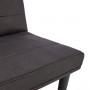 Sarantino 3 Seater M 2620 Modular Linen Sofa Bed Couch - Black thumbnail 12