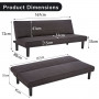 Sarantino 3 Seater M 2620 Modular Linen Sofa Bed Couch - Black thumbnail 9