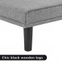 Sarantino 3 Seater M 2620 Modular Linen Sofa Bed Couch - Light Grey thumbnail 10