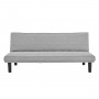 Sarantino 3 Seater Futon Modular Linen Sofa Bed Couch - Light Grey thumbnail 1