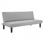 Sarantino 3 Seater Futon Modular Linen Sofa Bed Couch - Light Grey thumbnail 4