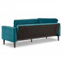 Sarantino Faux Velvet Sofa Bed Couch Furniture Lounge Suite Seat Blue thumbnail 5