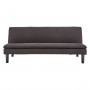 Sarantino 3 Seater Modular Faux Linen Fabric Sofa Bed Couch - Black thumbnail 1