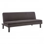Sarantino 3 Seater Modular Faux Linen Fabric Sofa Bed Couch - Black thumbnail 6