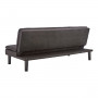 Sarantino 3 Seater Modular Faux Linen Fabric Sofa Bed Couch - Black thumbnail 9
