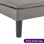 Sarantino 3 Seater Modular Faux Linen Fabric Sofa Bed Couch -Dark Grey thumbnail 12