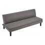 Sarantino 3 Seater Modular Faux Linen Fabric Sofa Bed Couch -Dark Grey thumbnail 4