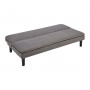 Sarantino 3 Seater Modular Faux Linen Fabric Sofa Bed Couch -Dark Grey thumbnail 5