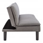 Sarantino 3 Seater Modular Faux Linen Fabric Sofa Bed Couch -Dark Grey thumbnail 7