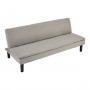 Sarantino 3 Seater Modular Faux Linen Fabric Sofa Bed Couch Light Grey thumbnail 4