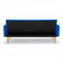 Sarantino 3 Seater Modular Linen Fabric Sofa Bed Couch Armrest - Blue thumbnail 5