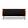 Sarantino 3 Seater Modular Linen Fabric Sofa Bed Couch Armrest Orange thumbnail 6