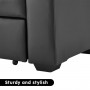 Sarantino Faux Leather Sofa Bed Couch Furniture Lounge Suite Black thumbnail 11