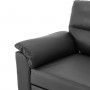 Sarantino Faux Leather Sofa Bed Couch Furniture Lounge Suite Black thumbnail 10