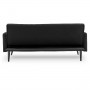 Sarantino 3 Seater Modular Linen Fabric Bed Sofa  Couch Armrest Black thumbnail 6