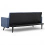 Sarantino 3 Seater Modular Linen Fabric Bed Sofa Couch Armrest Blue thumbnail 7