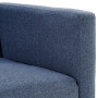 Sarantino 3 Seater Modular Linen Fabric Bed Sofa Couch Armrest Blue thumbnail 11