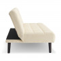 Sarantino Faux Suede Fabric Sofa Bed Furniture Lounge Seat Beige thumbnail 6