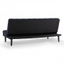 Sarantino Faux Suede Fabric Sofa Bed Furniture Lounge Seat Black thumbnail 6