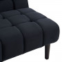 Sarantino Faux Suede Fabric Sofa Bed Furniture Lounge Seat Black thumbnail 11