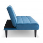 Sarantino Faux Suede Fabric Sofa Bed Furniture Lounge Seat Blue thumbnail 7
