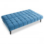 Sarantino Faux Suede Fabric Sofa Bed Furniture Lounge Seat Blue thumbnail 9