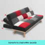 3 Seater Modular Linen Fabric Sofa Bed Couch - Multi-colour thumbnail 8