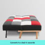 3 Seater Modular Linen Fabric Sofa Bed Couch - Multi-colour thumbnail 9