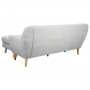 Linen Corner Sofa Couch Lounge L-shaped with Left Chaise - Light Grey thumbnail 4