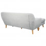 Sarantino Linen Corner Sofa Couch Lounge L-shaped w/ Chaise Light Grey thumbnail 4