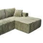 Sarantino Soffia 2.75m Green Corduroy Corner Sofa with Chaise L-Shape Sectional Couch 3 Seater Lounge Sofa in a Box thumbnail 18