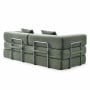 Sarantino Lume 1.9m Convertible Sofa Bed Green Corduroy Folding Foam Couch Double Floor Daybed Chaise Lounge thumbnail 17