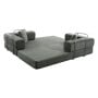 Sarantino Lume 1.9m Convertible Sofa Bed Green Corduroy Folding Foam Couch Double Floor Daybed Chaise Lounge thumbnail 13