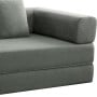 Sarantino Lume 1.9m Convertible Sofa Bed Green Corduroy Folding Foam Couch Double Floor Daybed Chaise Lounge thumbnail 14