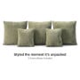 Sarantino Nuvola 2.65m Curved Cloud Sofa with Chaise Green Chenille Sectional Couch Lounge in a Box No Assembly thumbnail 13