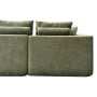 Sarantino Nuvola 2.65m Curved Cloud Sofa with Chaise Green Chenille Sectional Couch Lounge in a Box No Assembly thumbnail 18