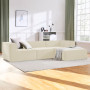 Sarantino Novi 3-Seater Modular Sofa with Ottoman in Cream Non-Slip Bottom Lounge thumbnail 9