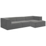 Sarantino Novi 3-Seater Modular Sofa with Ottoman in Grey Non-Slip Bottom Lounge thumbnail 2