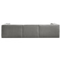Sarantino Novi 3-Seater Modular Sofa with Ottoman in Grey Non-Slip Bottom Lounge thumbnail 5