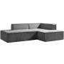Sarantino Vani Compressed 3 Seater Modular Sofa Set- Dark Grey thumbnail 7
