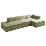 Sarantino Vani 3 Seater Modular Sofa Set - Green thumbnail 2