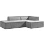 Sarantino Vani Compressed 3 Seater Modular Sofa Set - Light Grey thumbnail 7