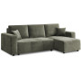 Sarantino Caliana Reversible L Shape Sofa Bed with Storage & Backrest - Green thumbnail 2