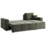 Sarantino Caliana Reversible L Shape Sofa Bed with Storage & Backrest - Green thumbnail 3