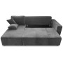 Sarantino Caliana Reversible L Shape Sofa Bed with Storage & Backrest - Grey thumbnail 13