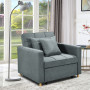 Suri 3-in-1 Convertible Sofa Chair Bed by Sarantino - Airforce Blue thumbnail 14