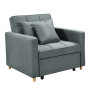 Suri 3-in-1 Convertible Sofa Chair Bed by Sarantino - Airforce Blue thumbnail 1